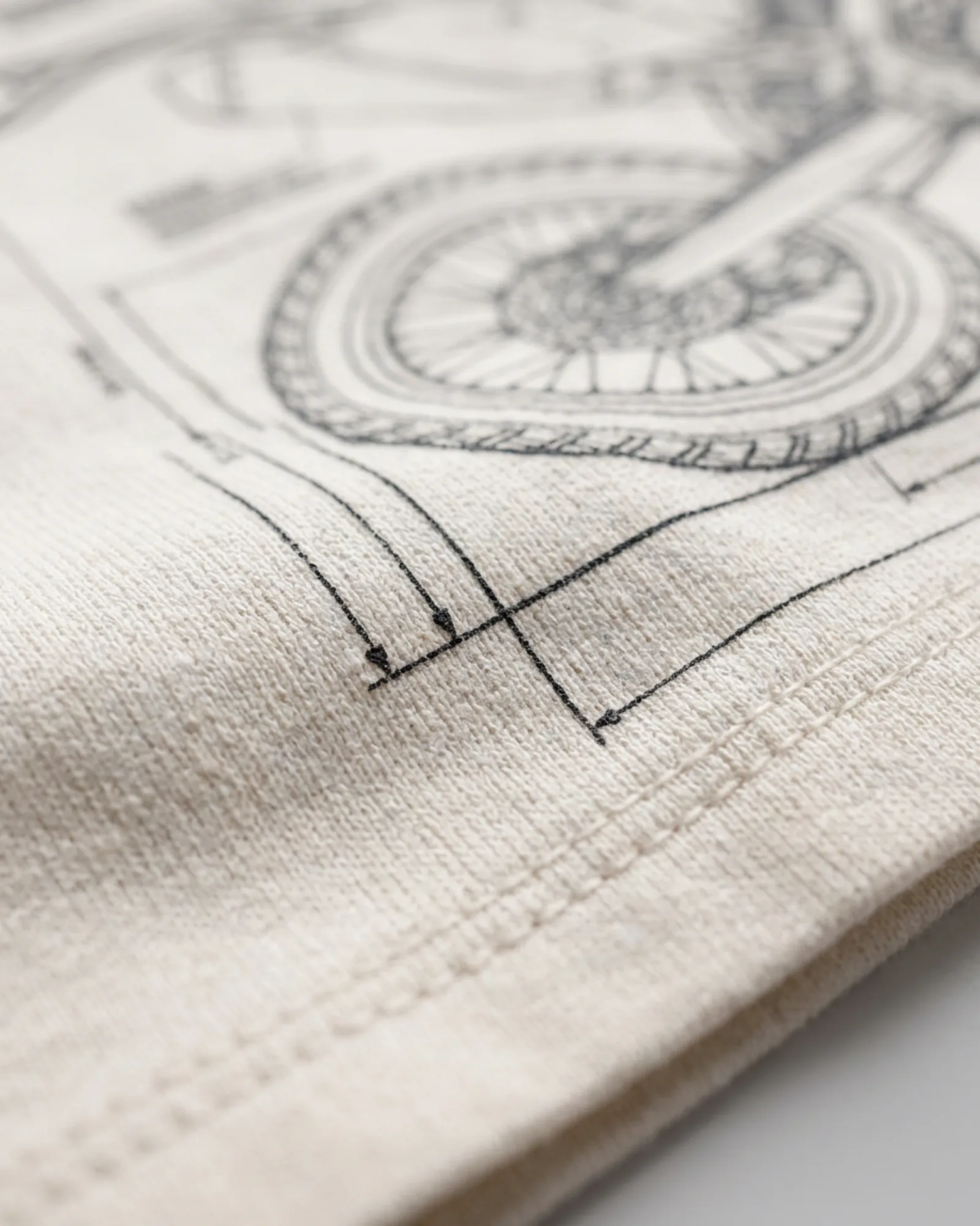 SMR Blueprint Full Tee bone print detail