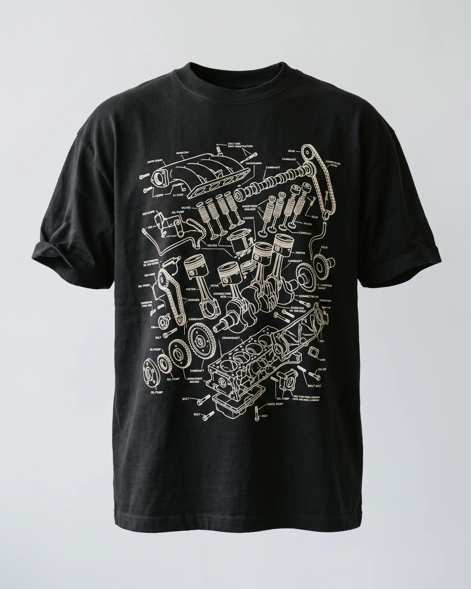 SMR Exploded View Tee black front view