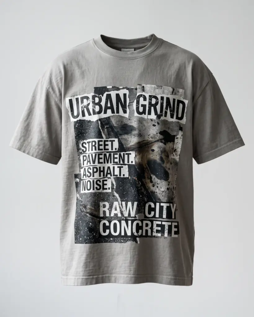 SMR Grain And Grease Tee concrete front view