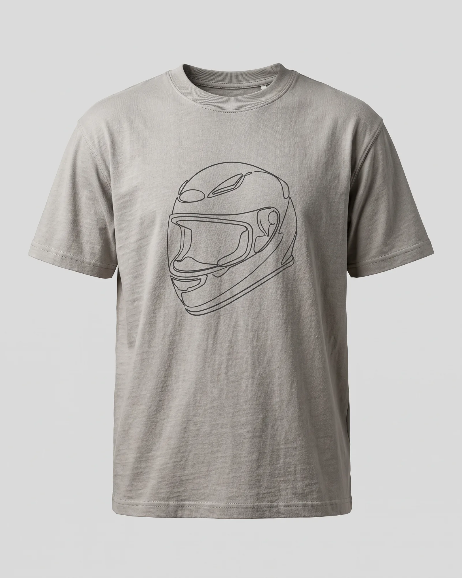 SMR Helmet Line Tee concrete front view