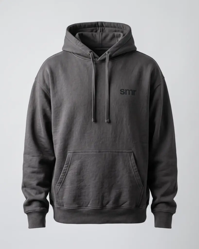 SMR Idle Hood charcoal front view
