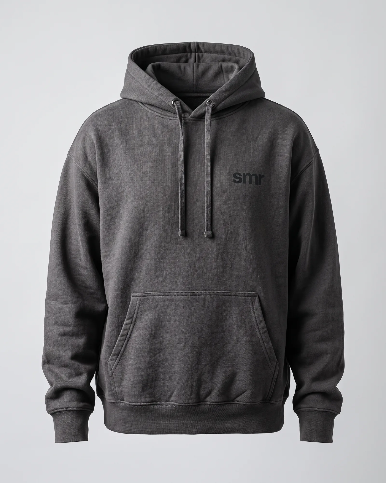 SMR Idle Hood charcoal front view