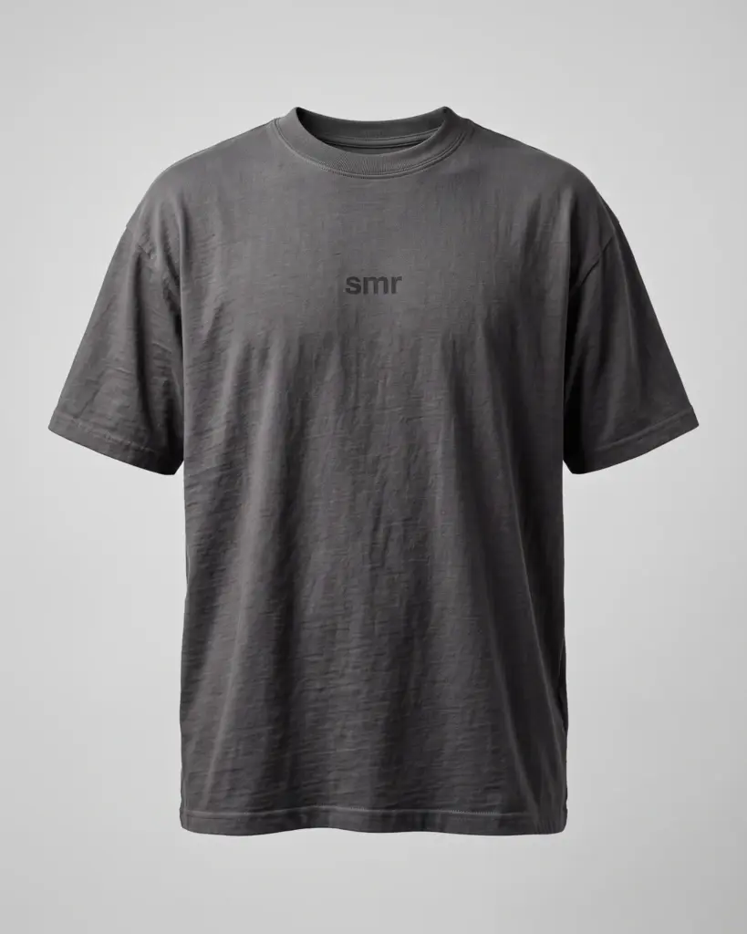 SMR Idle Tee charcoal front view