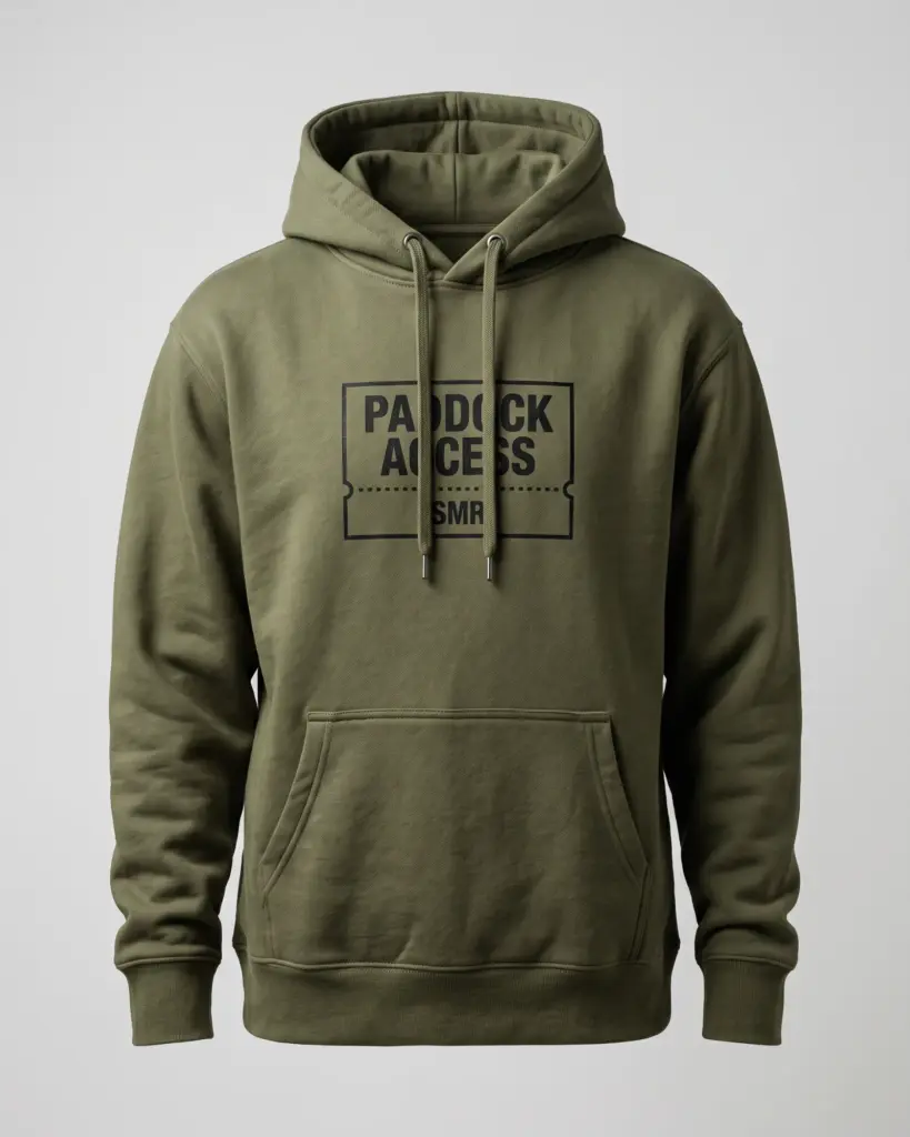 SMR Paddock Hood olive front view