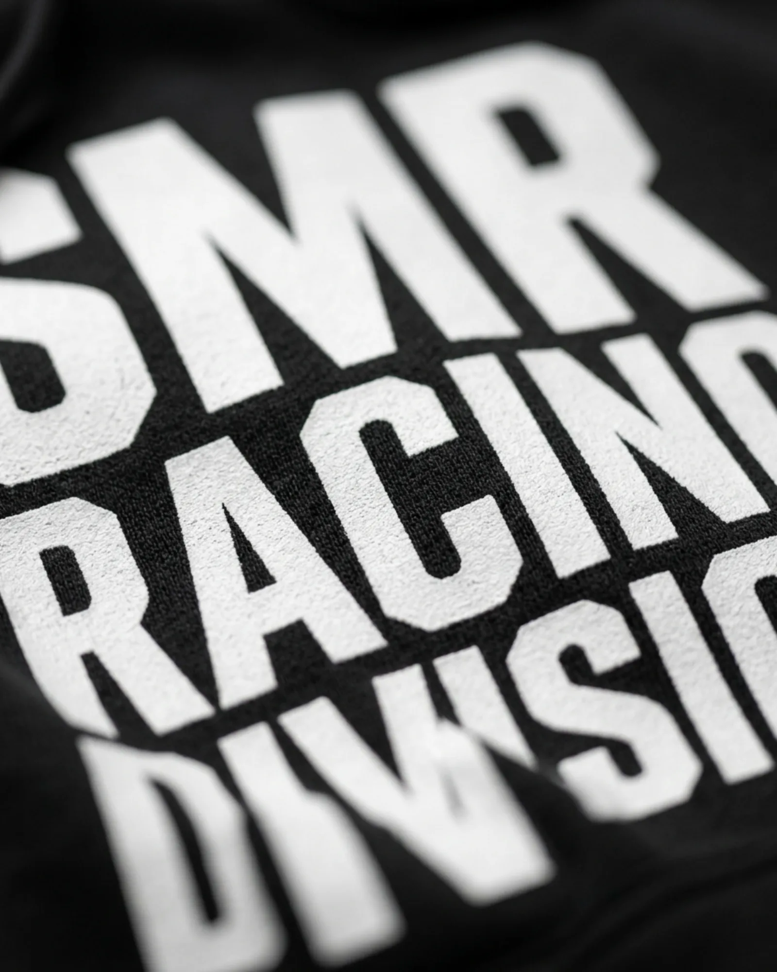 SMR Racing Division Hood black print detail