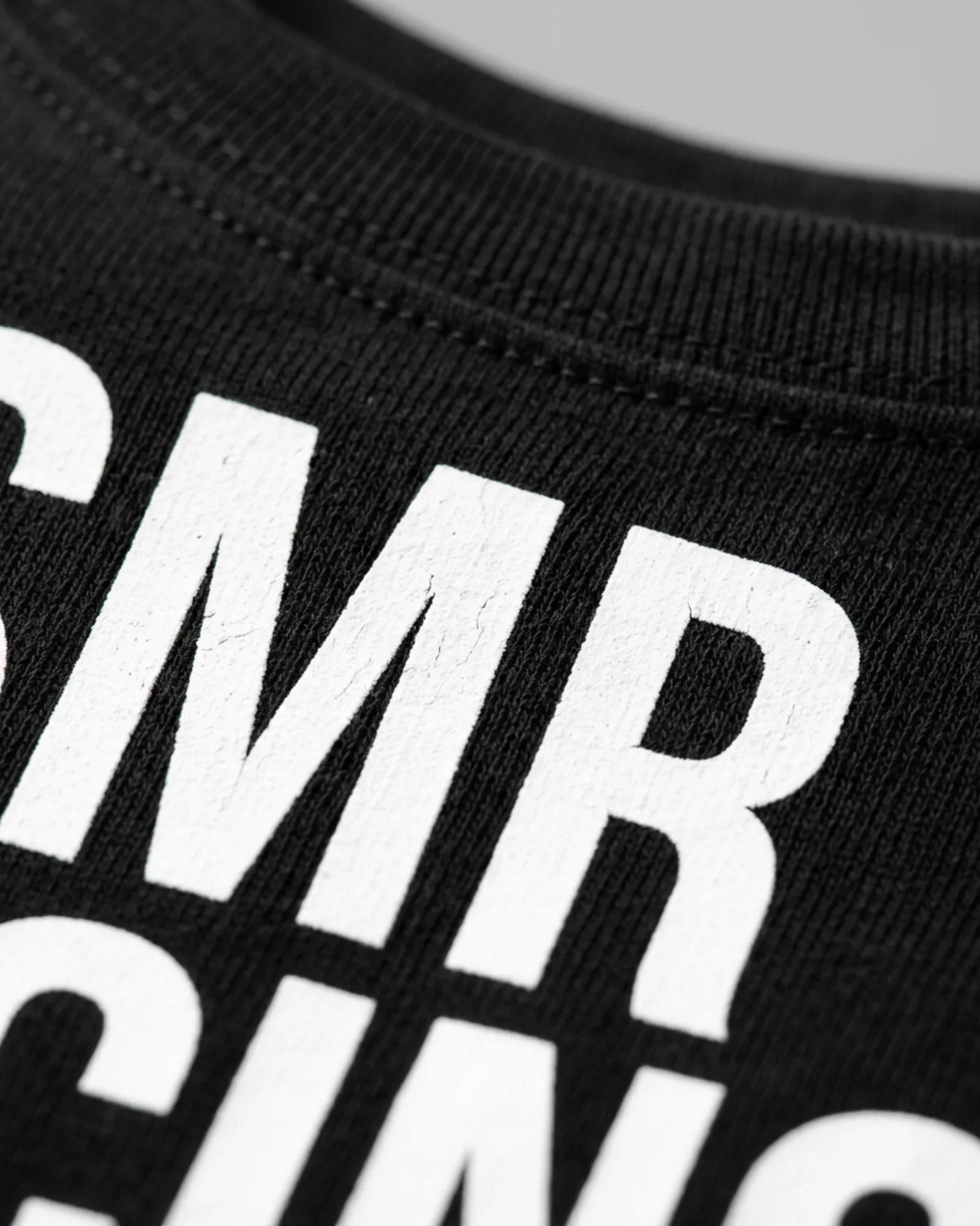 SMR Racing Division Tee black print detail