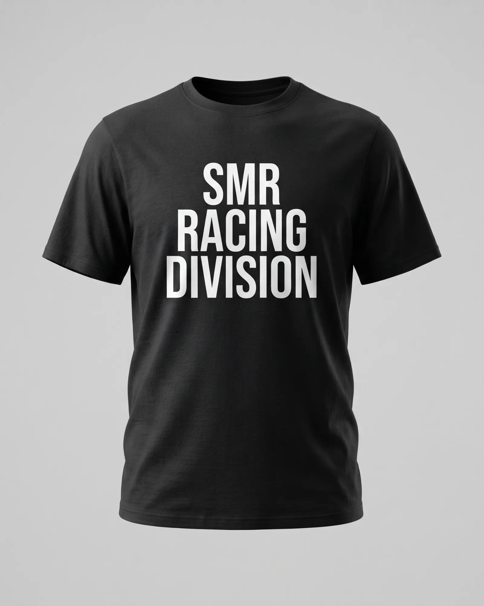 SMR Racing Division Tee black front view