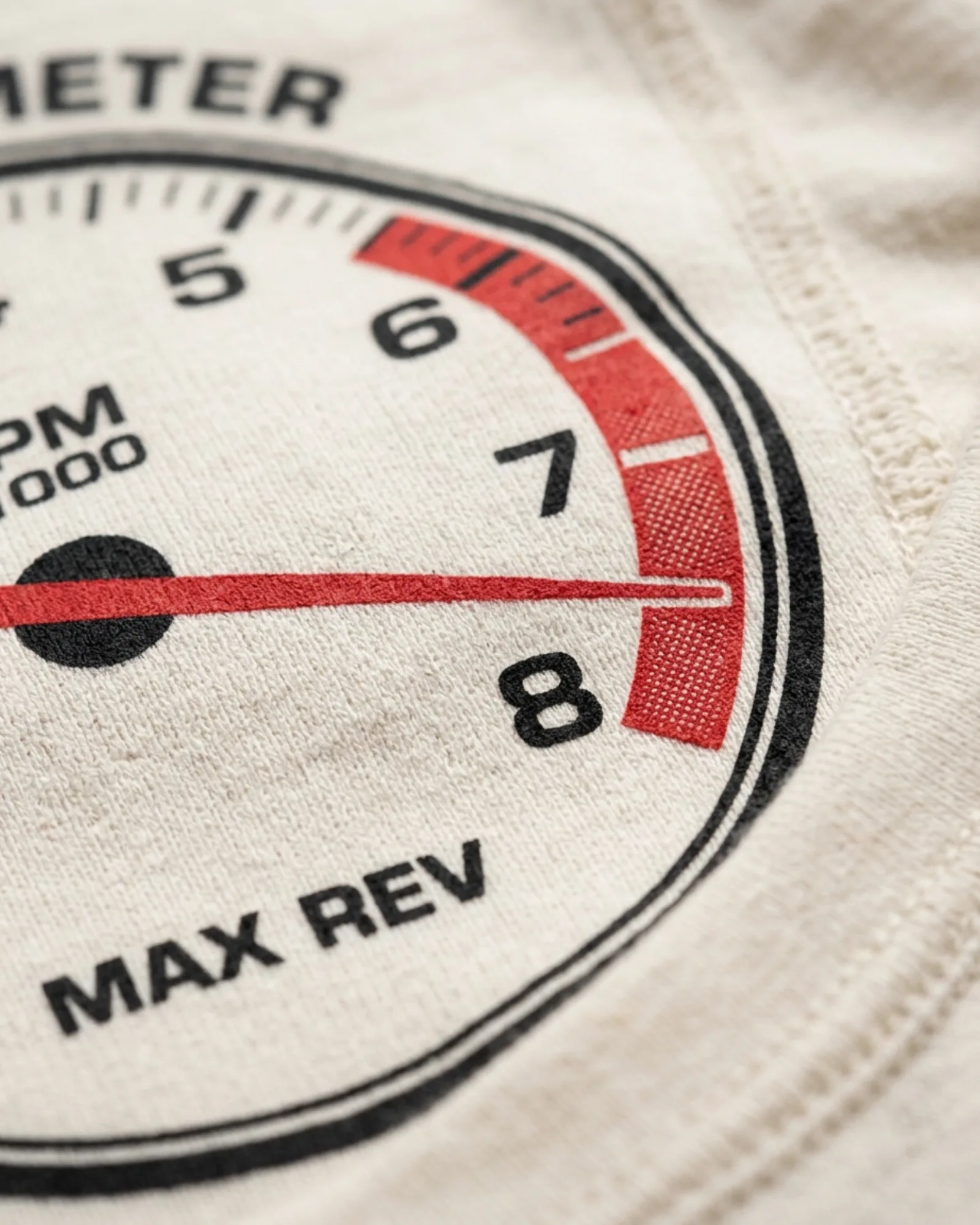 SMR Rev Counter Tee bone print detail