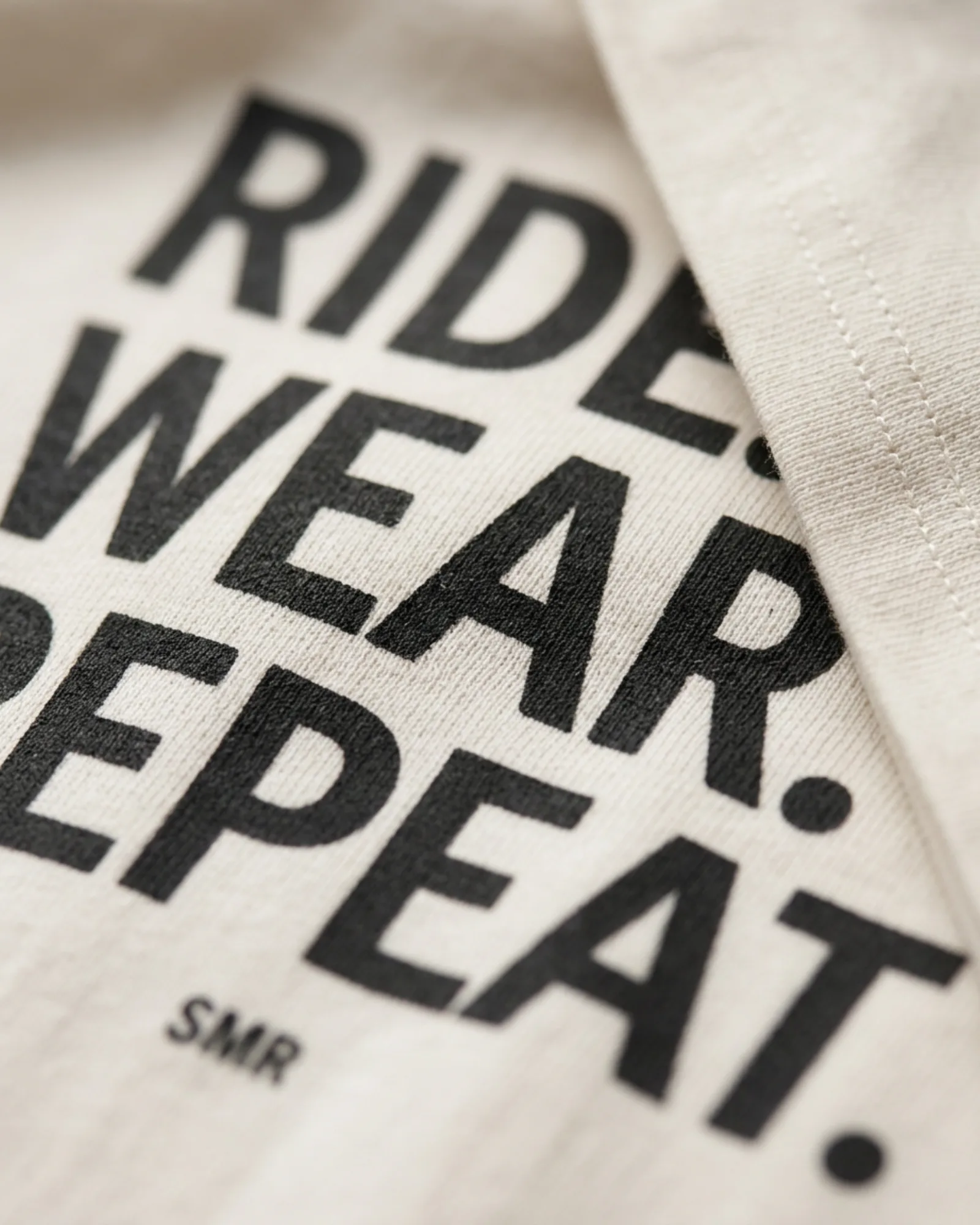 SMR Ride Wear Repeat Tee bone print detail
