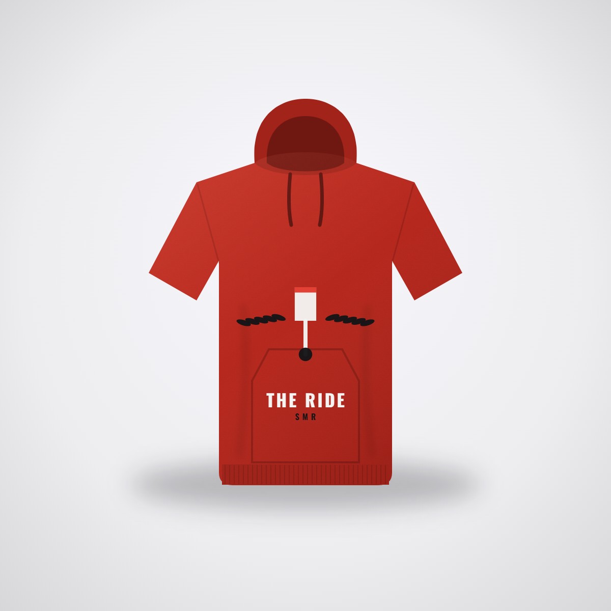 SMR The Ride Hoodie — Racing Red