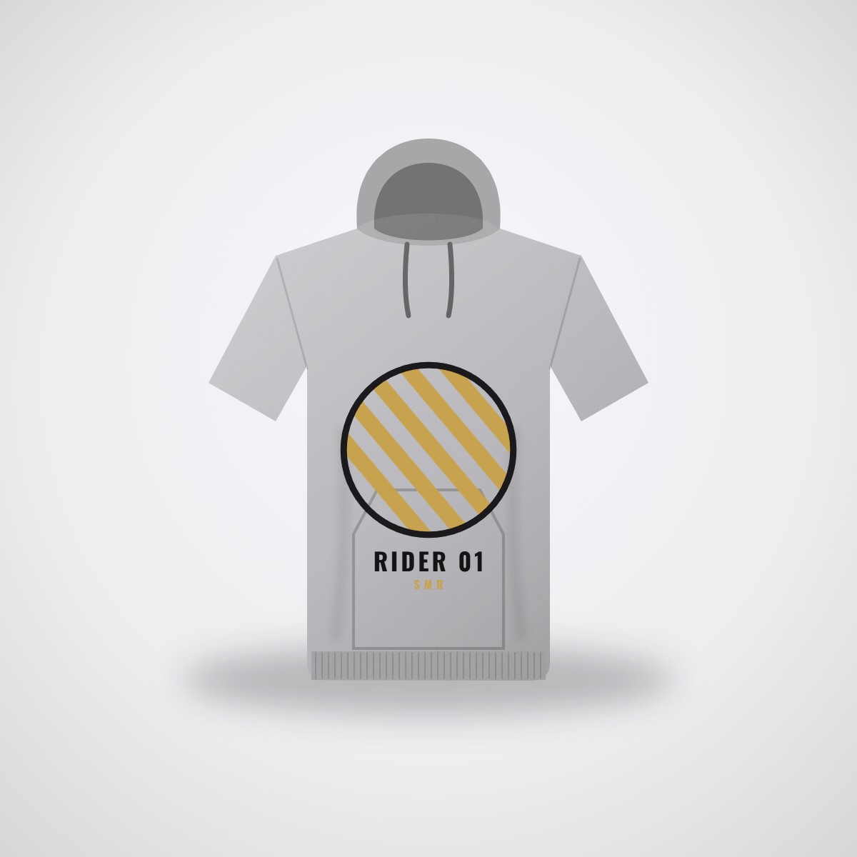 SMR Rider 01 Hoodie — Heather Grey