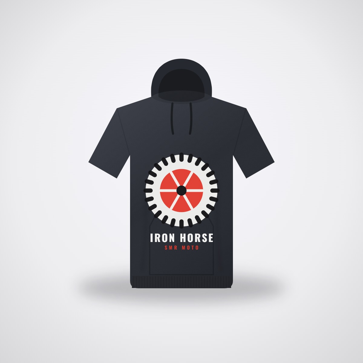 SMR Iron Horse Hoodie — Charcoal