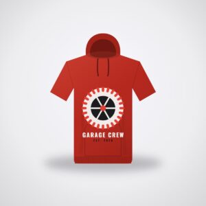 SMR Garage Crew Hoodie — Racing Red