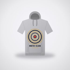 SMR Moto Club Hoodie — Heather Grey