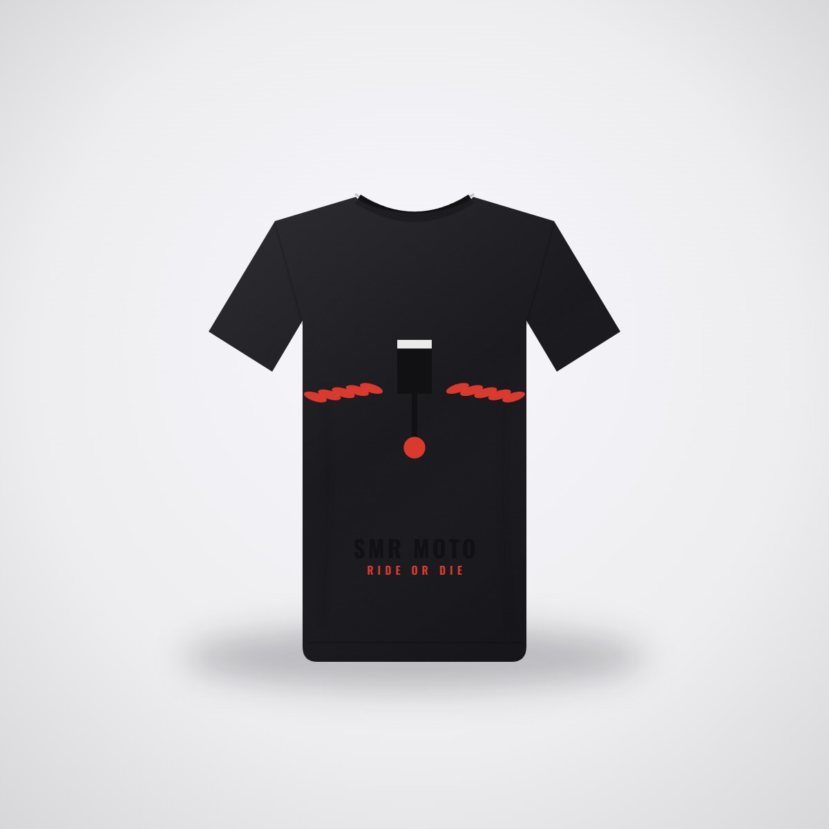 SMR Moto Tee — Black