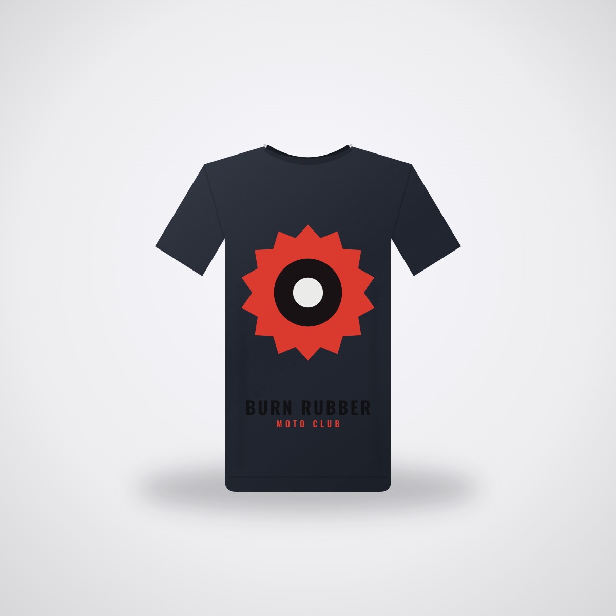 SMR Burn Rubber Tee — Navy