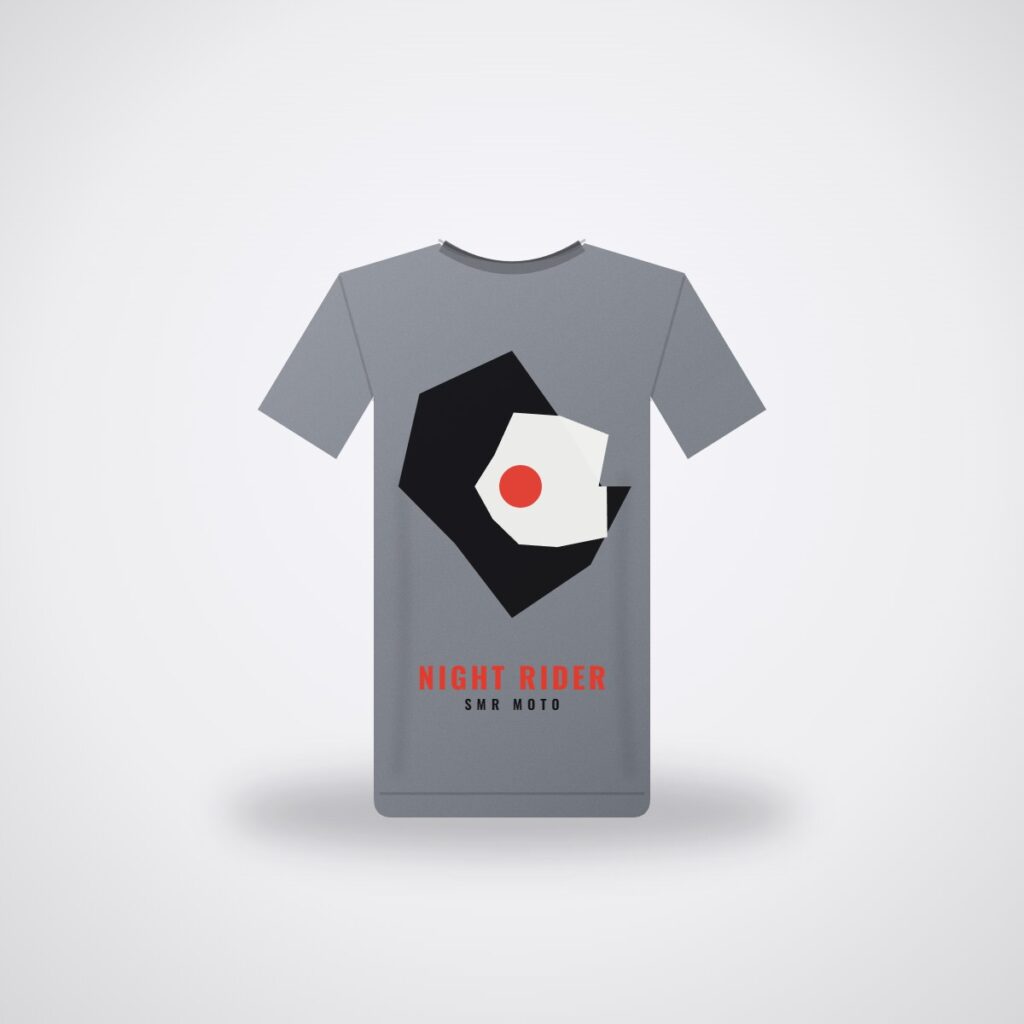 SMR Night Rider Tee — Steel Grey