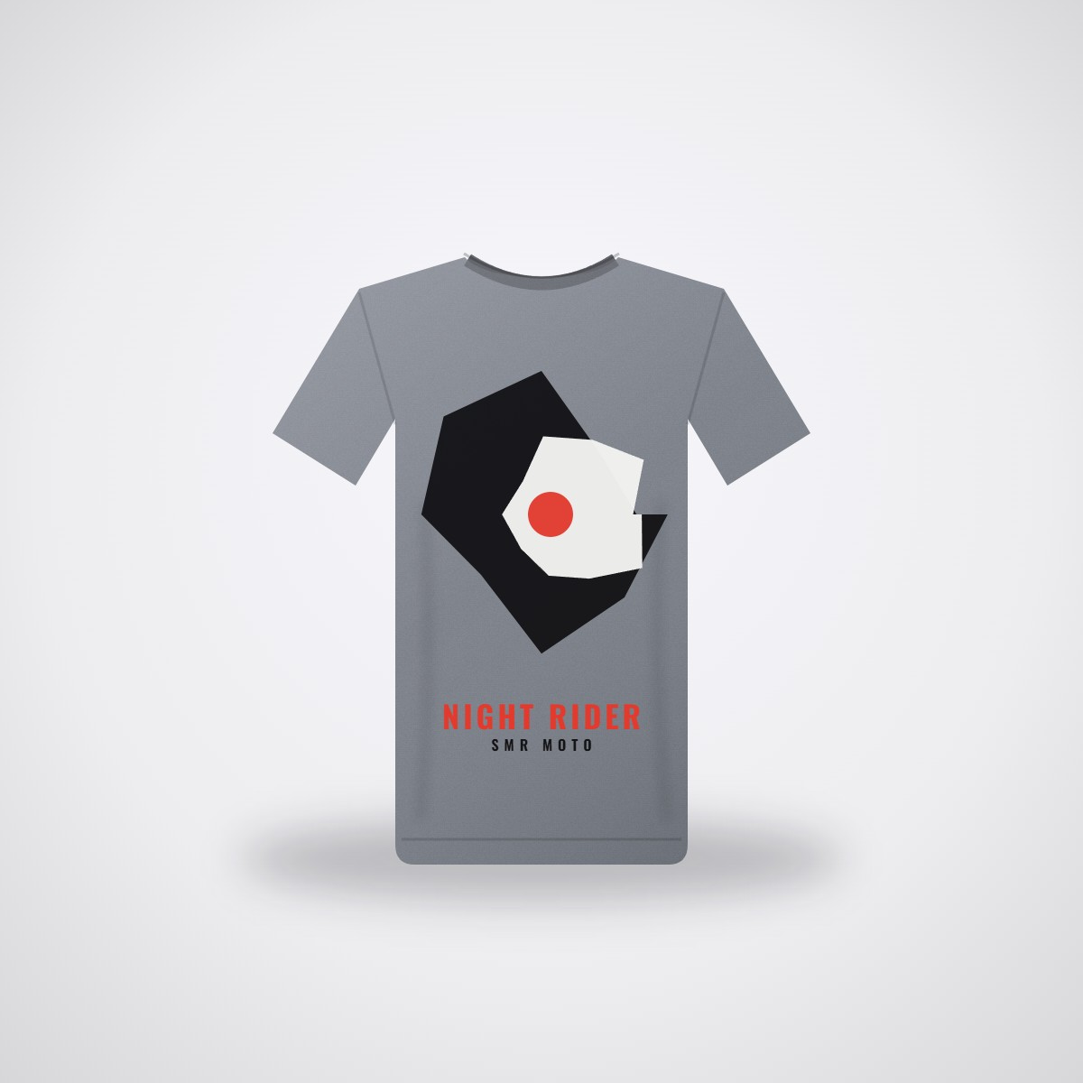SMR Night Rider Tee — Steel Grey