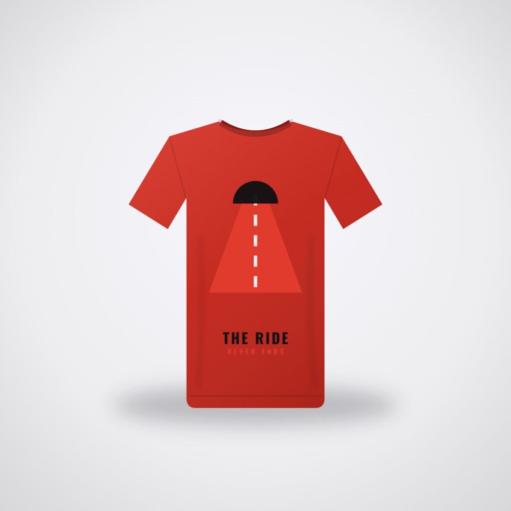 SMR The Ride Tee — Racing Red