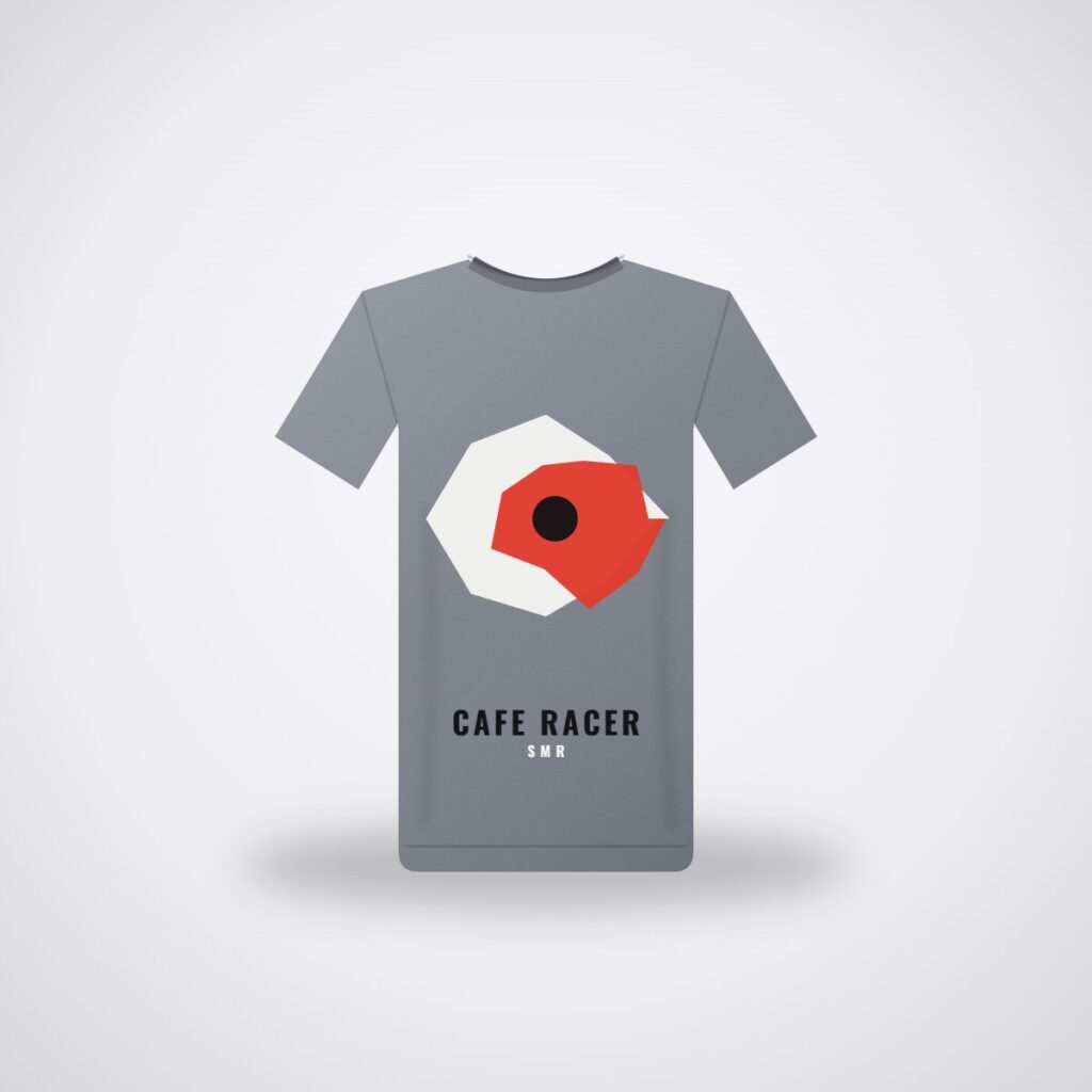 SMR Cafe Racer Tee — Steel Grey