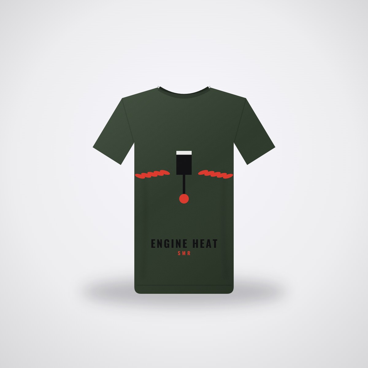 SMR Engine Heat Tee — Forest