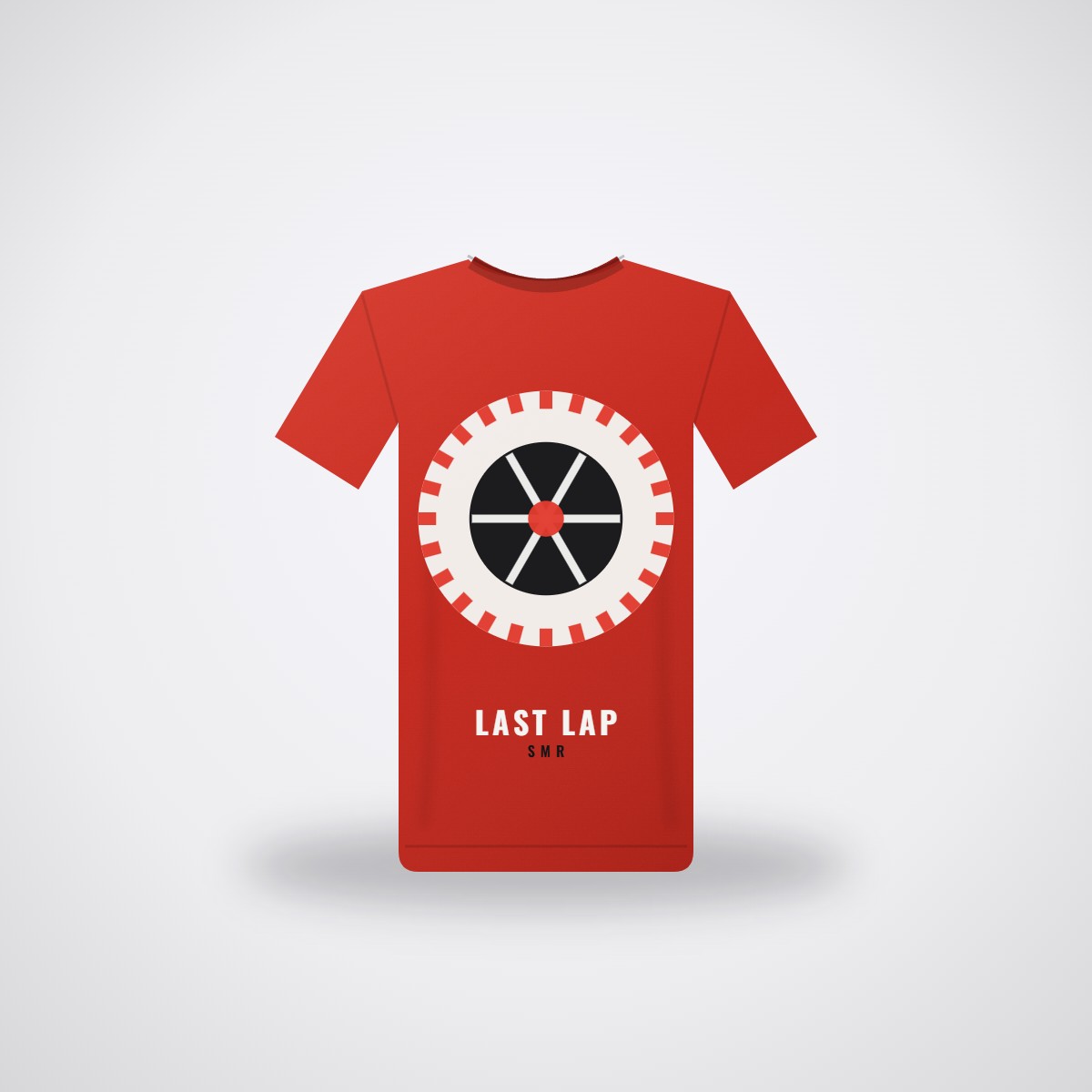 SMR Last Lap Tee — Racing Red