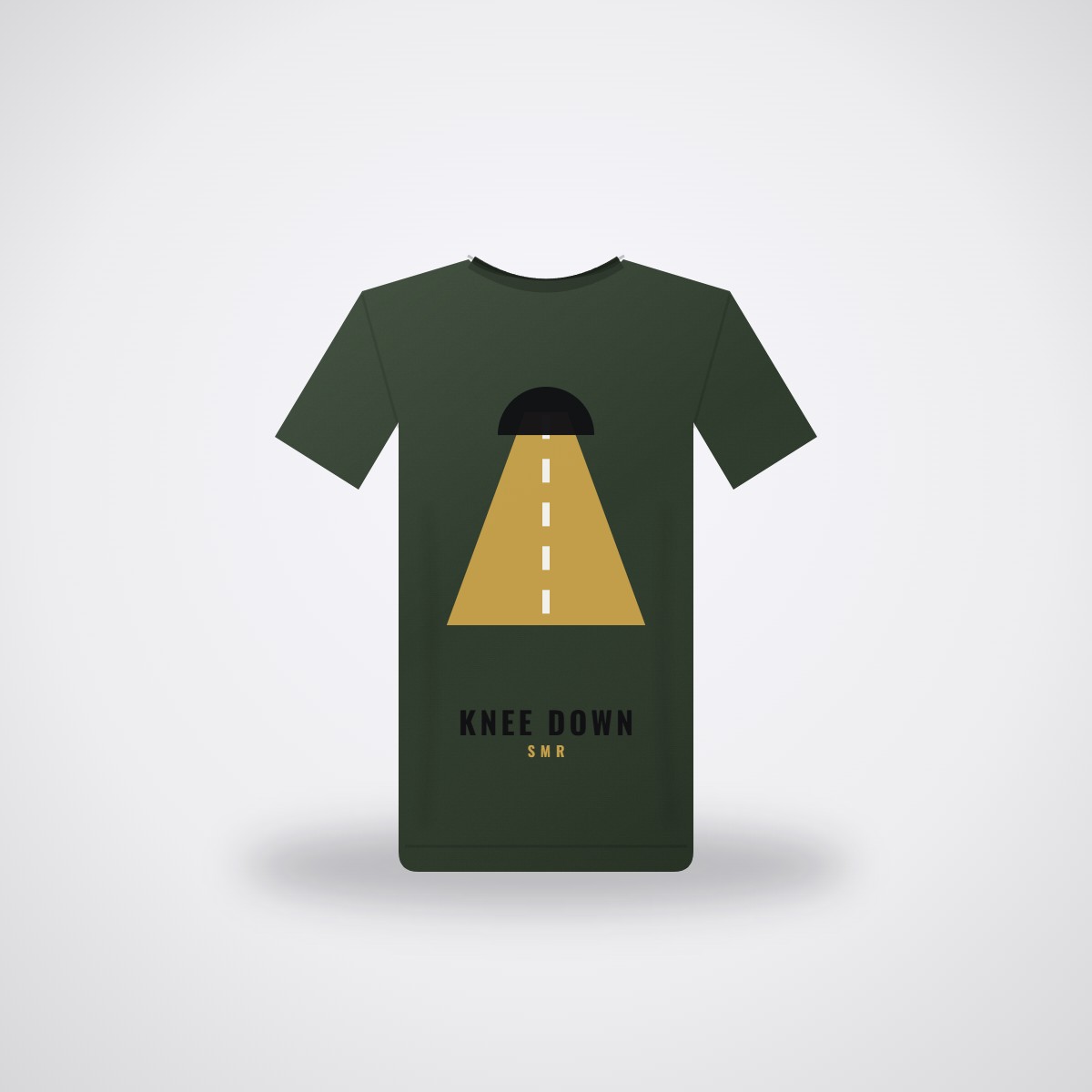 SMR Knee Down Tee — Forest