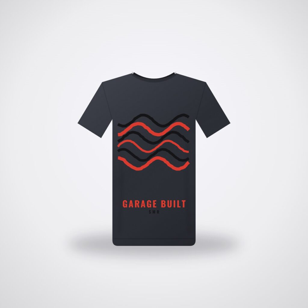SMR Garage Built Tee — Charcoal