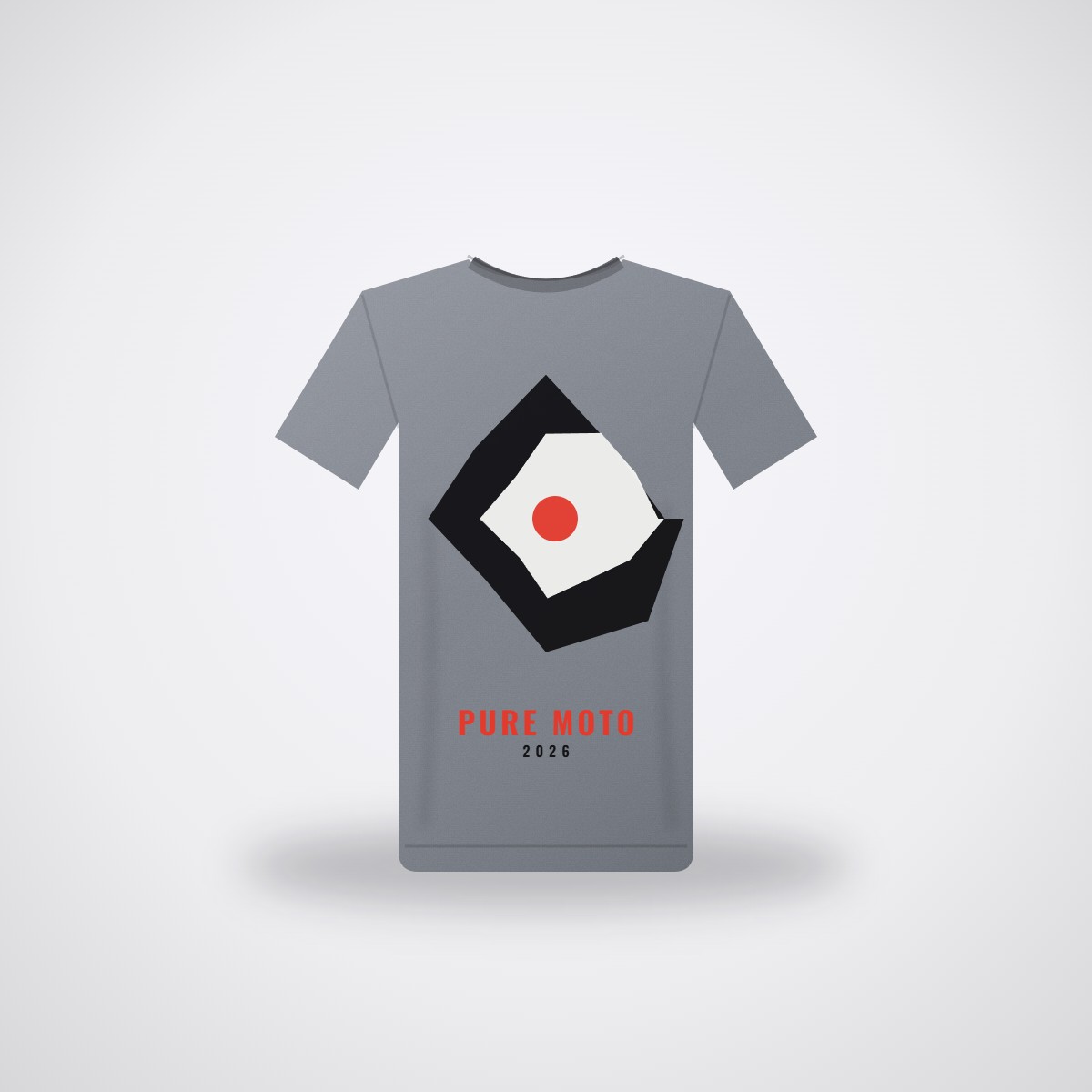 SMR Pure Moto Tee — Steel Grey