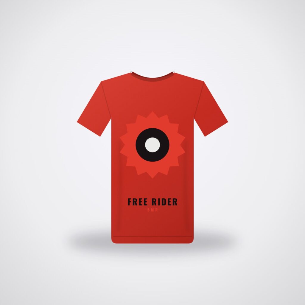 SMR Free Rider Tee — Racing Red