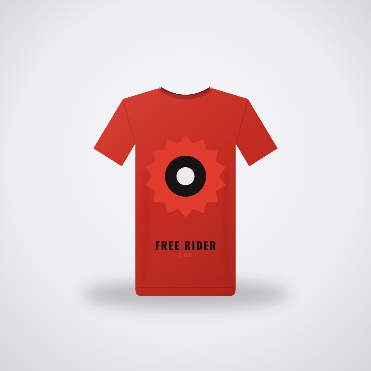 SMR Free Rider Tee — Racing Red