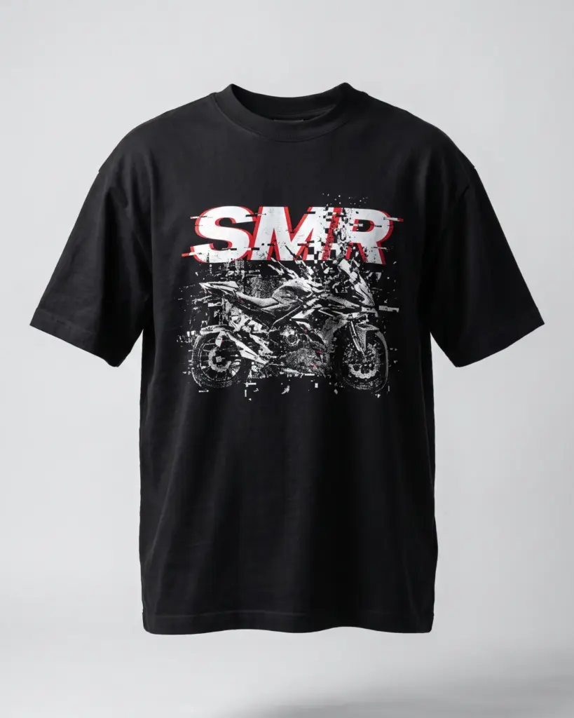SMR Static Noise Tee midnight front view