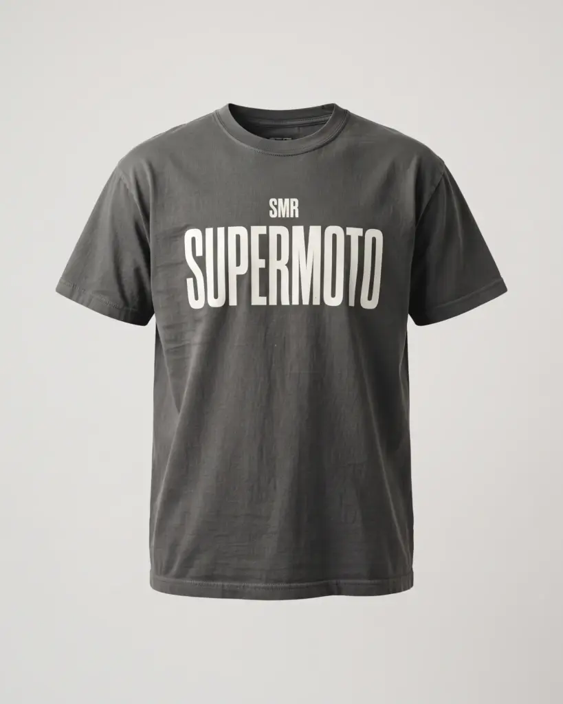 SMR Supermoto Tee charcoal front view