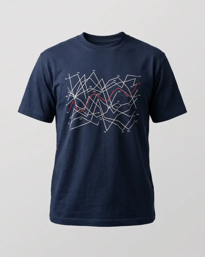 SMR Telemetry Tee midnight front view
