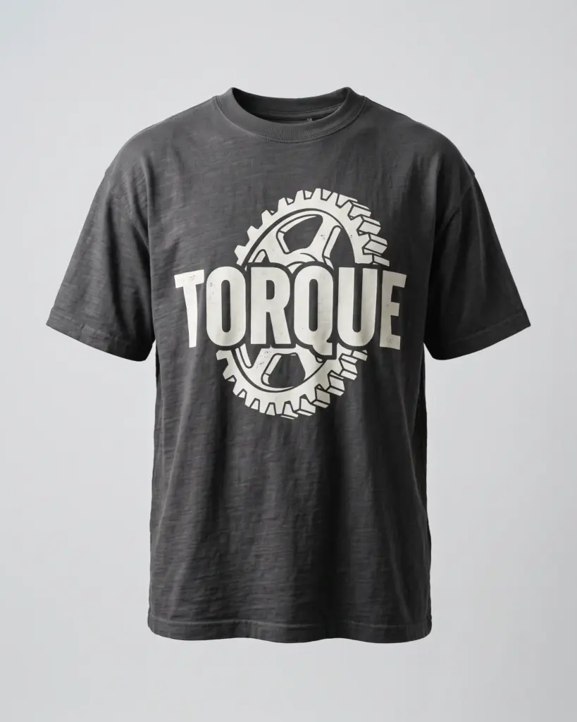 SMR Torque Tee charcoal front view