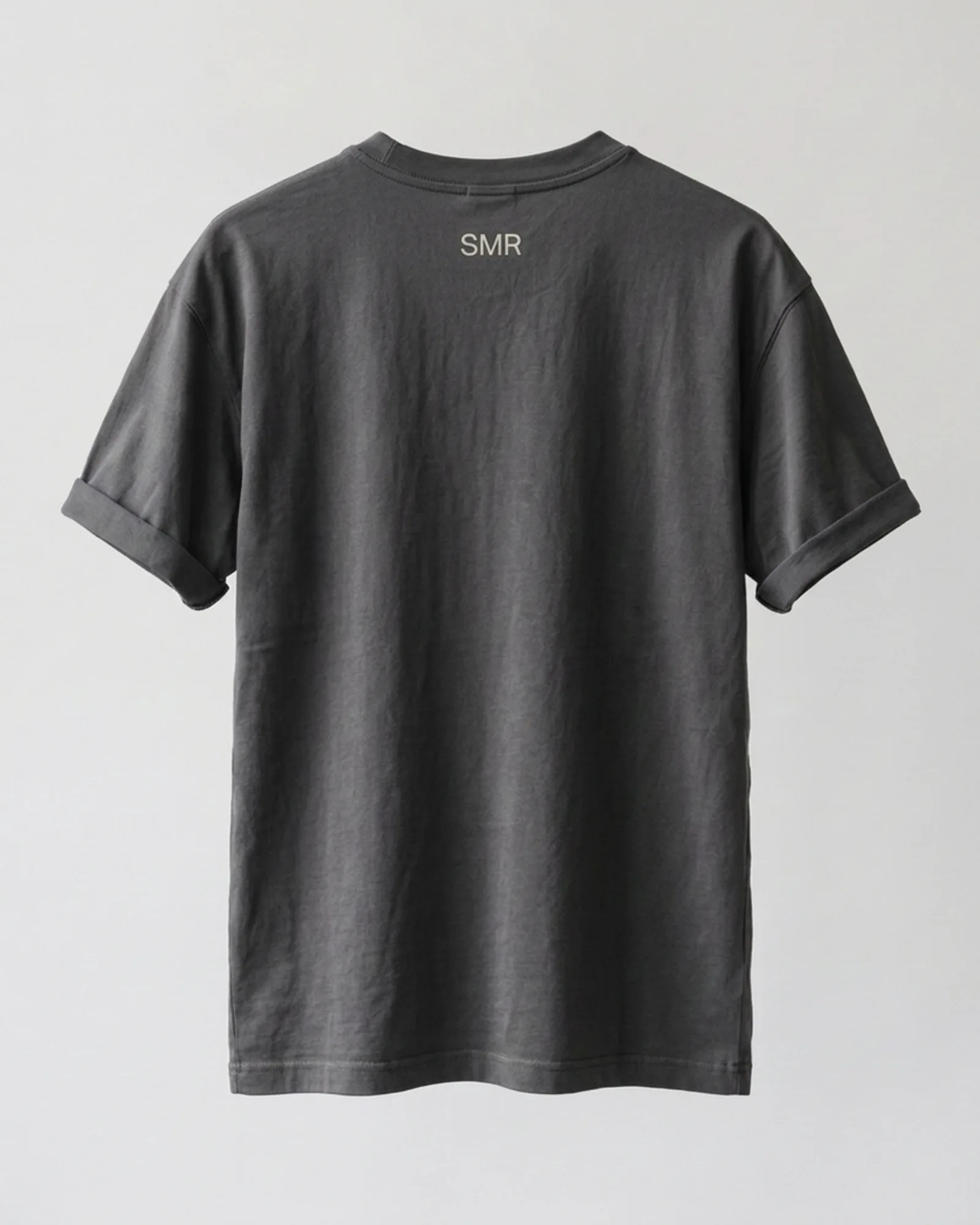 SMR Trazada Tee charcoal back view