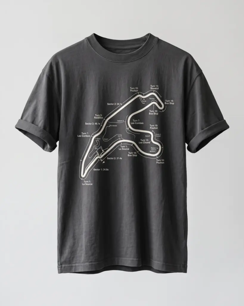 SMR Trazada Tee charcoal front view