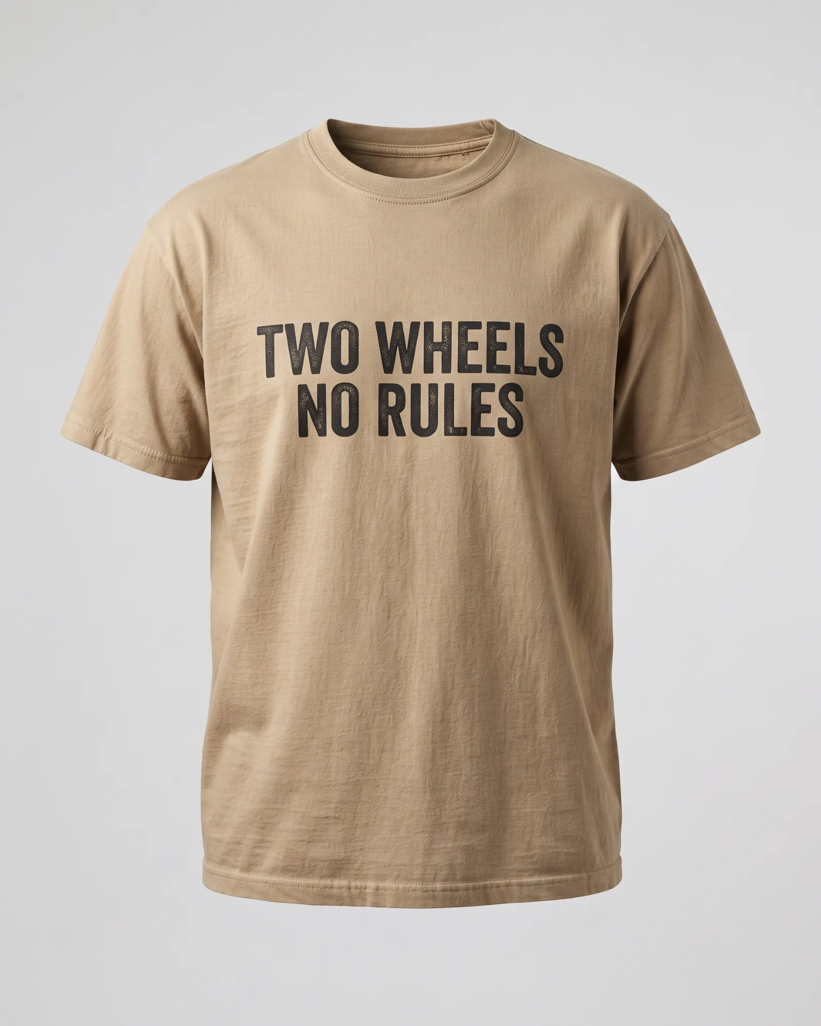 SMR Two Wheels Tee tan front view