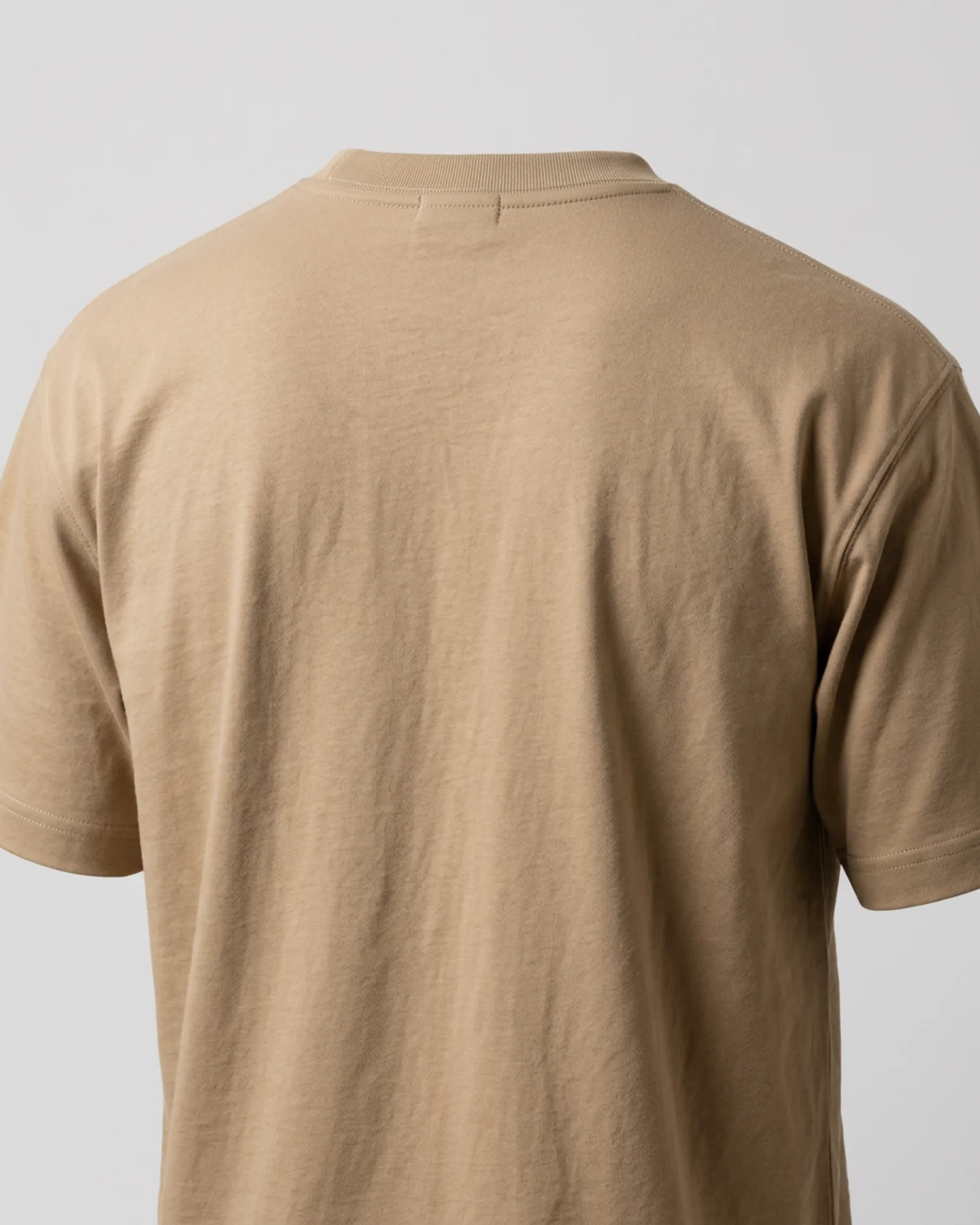SMR Wheel Spoke Tee tan back view
